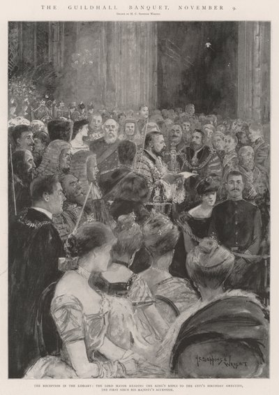 Le banquet de Guildhall, 9 novembre - Henry Charles Seppings Wright